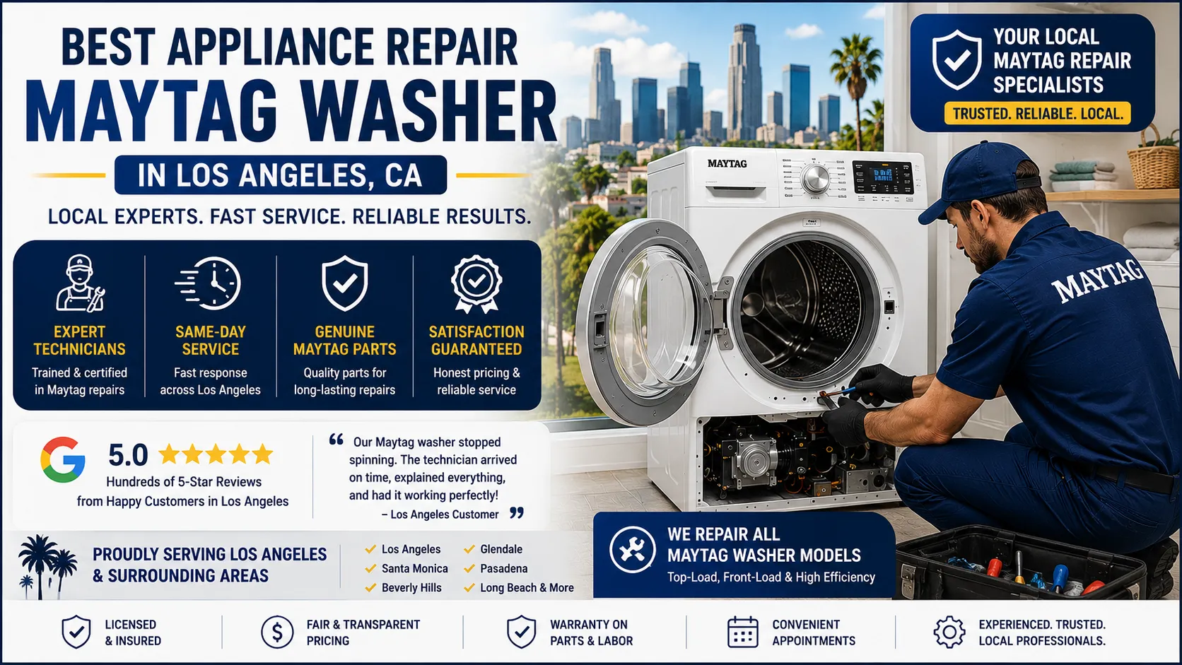 Best Appliance Repair Maytag Washer in Los Angeles CA