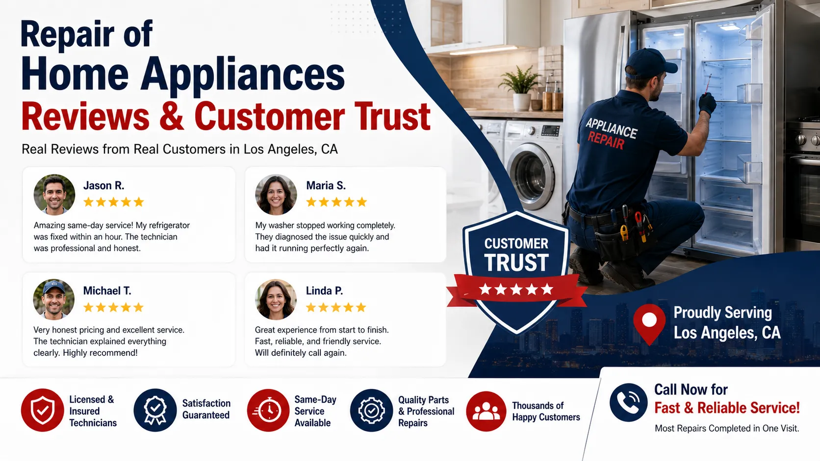 Repair of Home Appliances Reviews and Customer Trust
