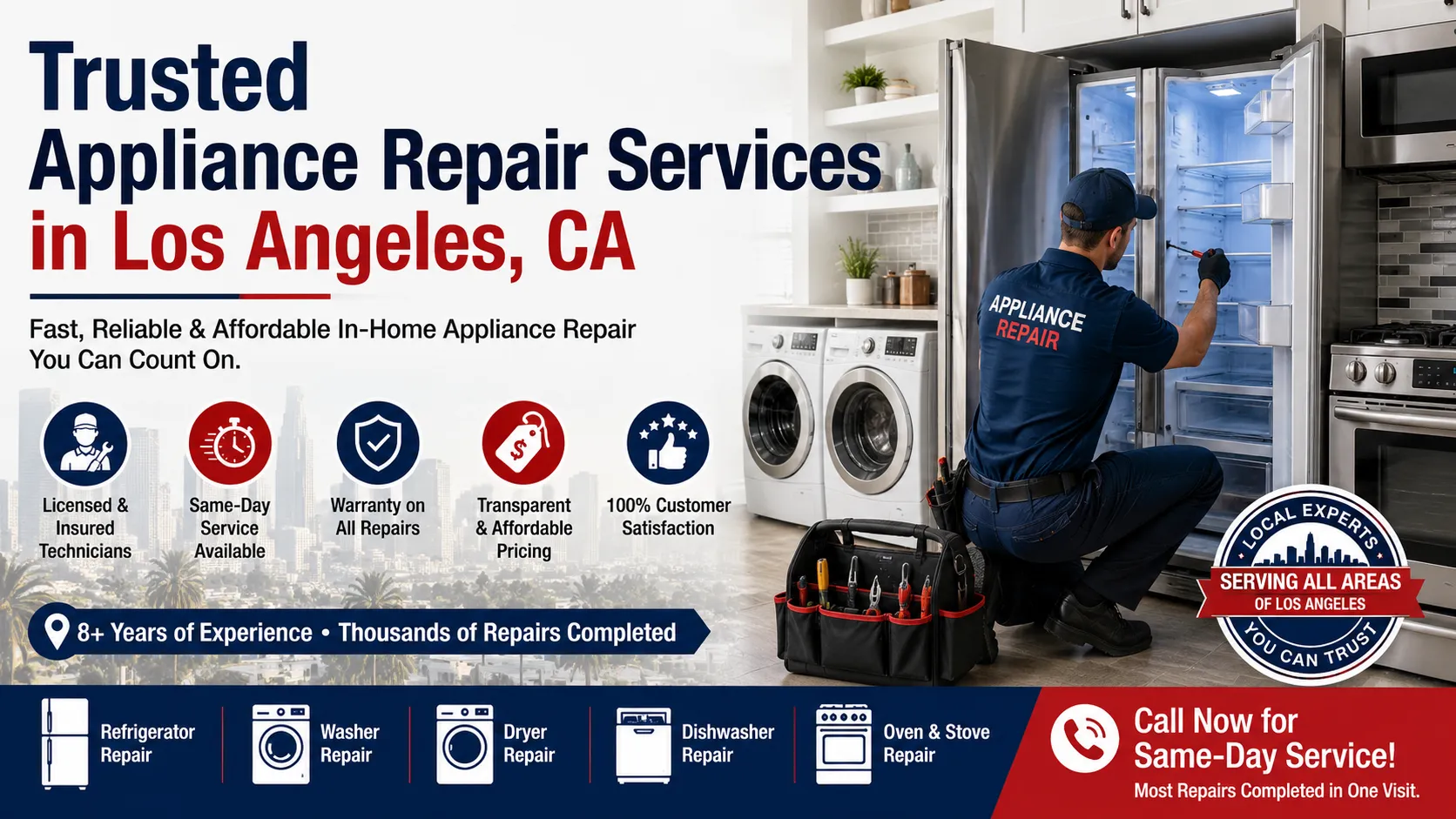 Trusted Appliance Repair Services in Los Angeles, CA