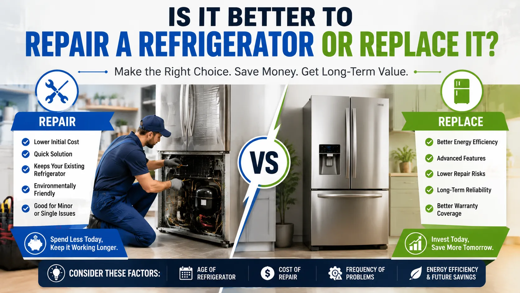 Is It Better to Repair a Refrigerator or Replace It