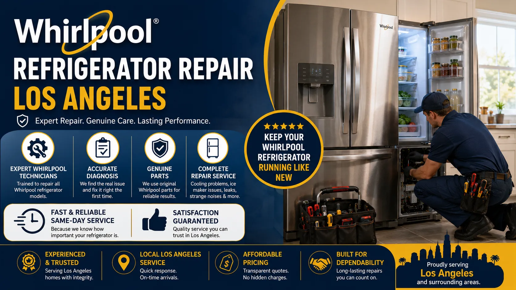 Whirlpool Refrigerator Repair Los Angeles