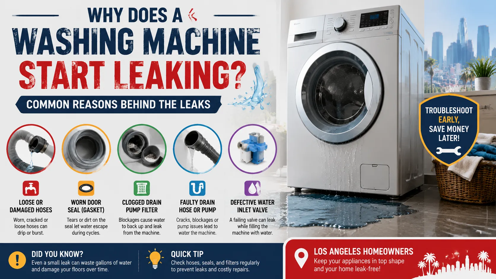 Why Does a Washing Machine Start Leaking