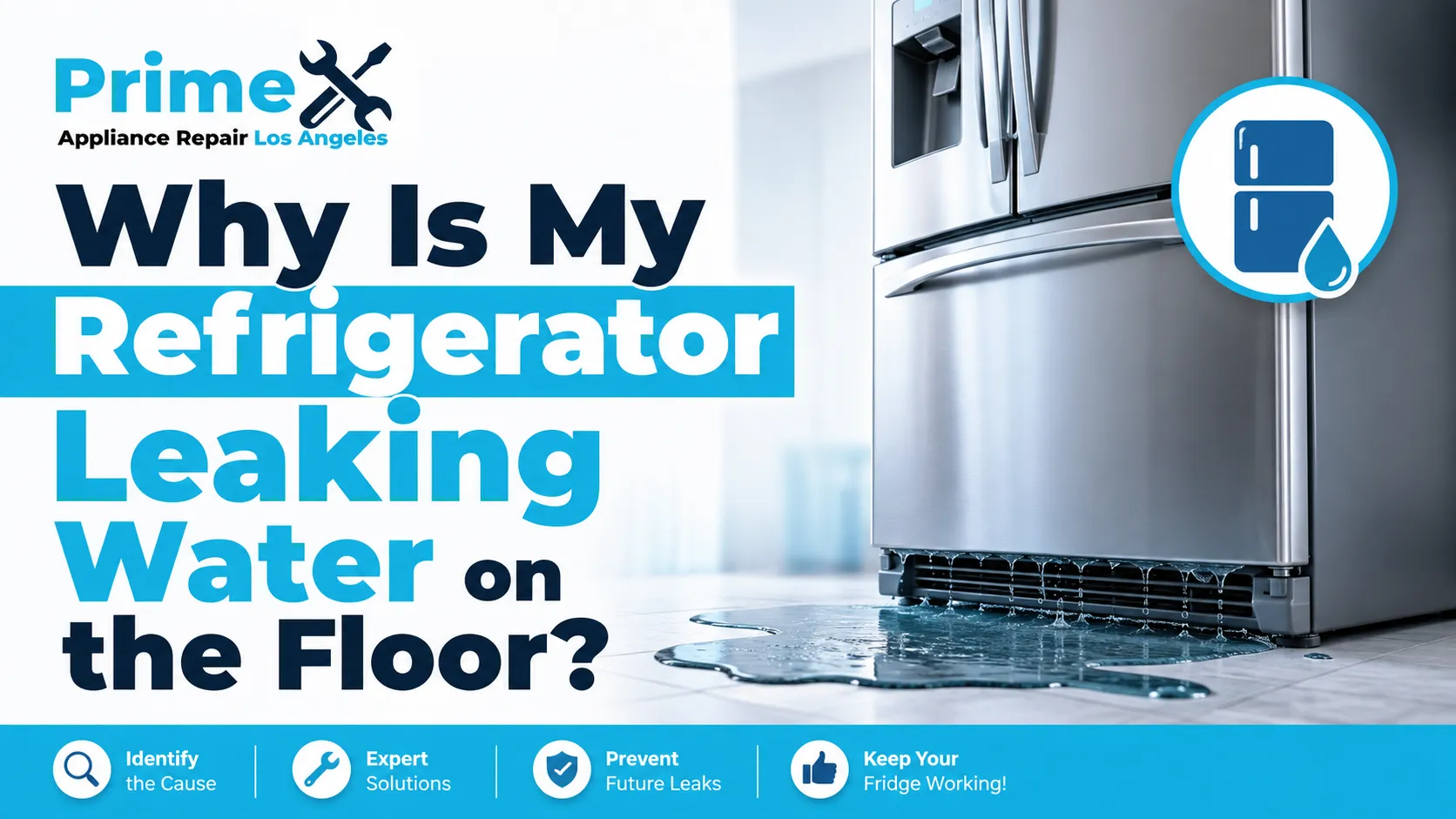 Refrigerator leaking water
