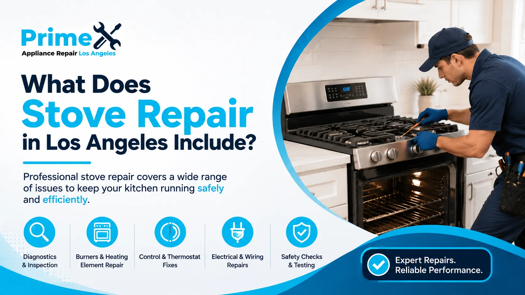 What Does Stove Repair in Los Angeles Include
