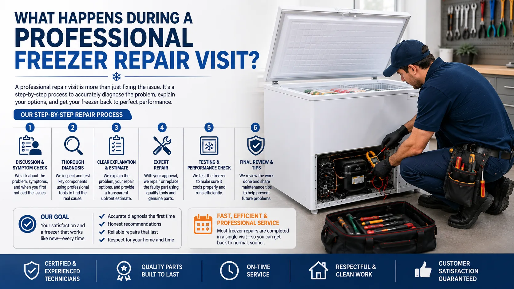 What Happens During a Professional Freezer Repair Visit