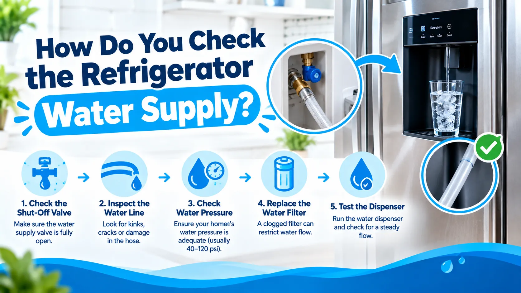 How Do You Check the Refrigerator Water Supply