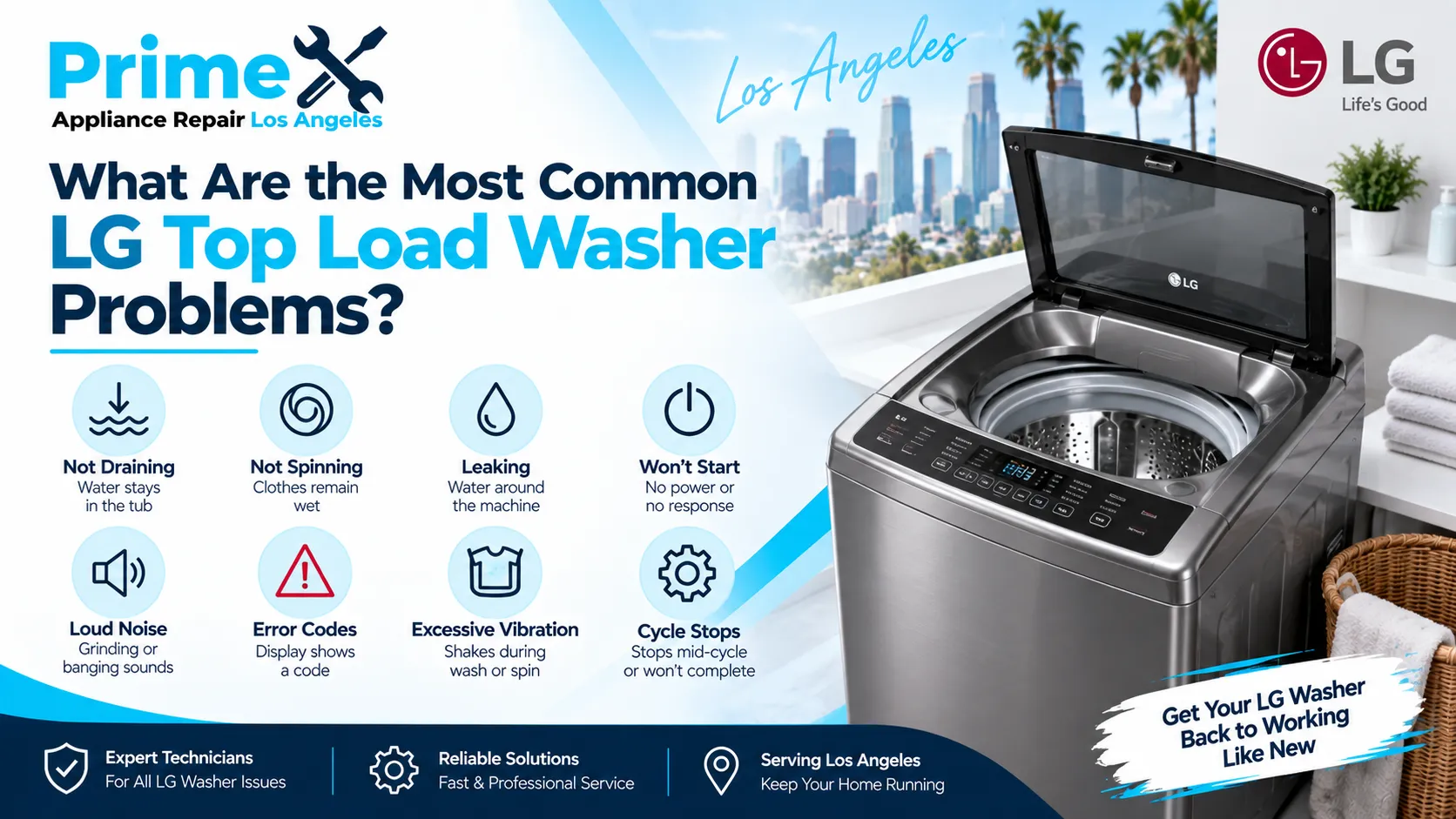 What Are the Most Common LG Top Load Washer Problems