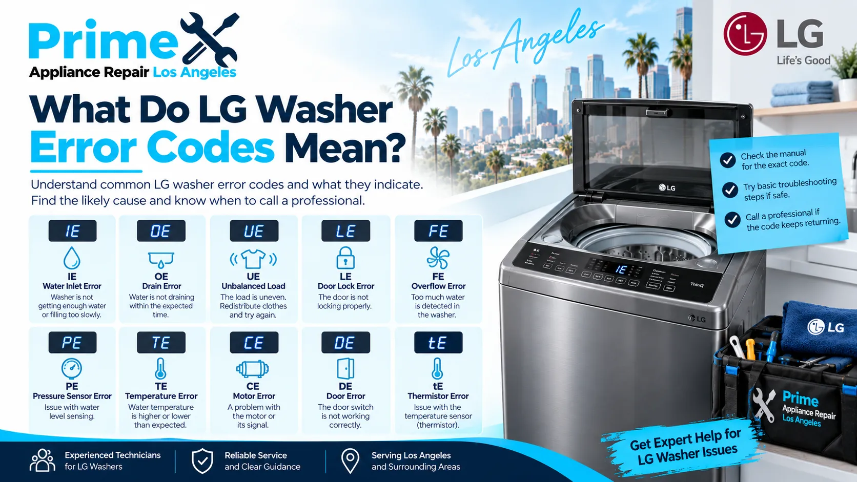 What Do LG Washer Error Codes Mean