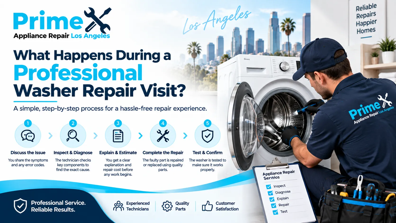 What Happens During a Professional Washer Repair Visit